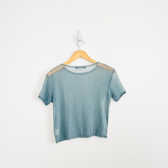 Brandy Melville Mesh Sparkle Top - Picture 6 of 8